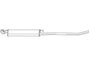 AKS DASIS SG12458 vidurinis duslintuvas 
 Išmetimo sistema -> Duslintuvas
60655574
