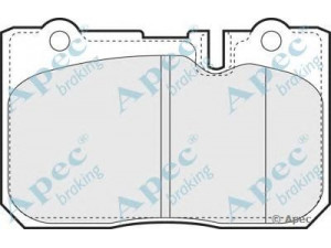 APEC braking PAD1049 stabdžių trinkelių rinkinys, diskinis stabdys 
 Techninės priežiūros dalys -> Papildomas remontas
0446550220, 446550060, 0446550060