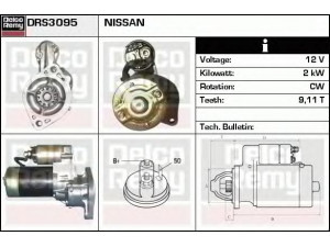 DELCO REMY DRS3095 starteris 
 Elektros įranga -> Starterio sistema -> Starteris
M2T54871, M2T54881, M2T54882, 23300-W1800