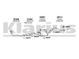 KLARIUS 270266E išmetimo sistema 
 Išmetimo sistema -> Išmetimo sistema, visa