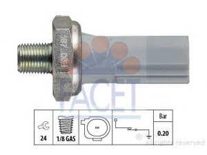 FACET 7.0187 alyvos slėgio jungiklis 
 Variklis -> Variklio elektra
1131 K4, MN-163743, 1131 K4, A 001 153 06 32