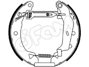 CIFAM 151-033 stabdžių trinkelių komplektas 
 Techninės priežiūros dalys -> Papildomas remontas