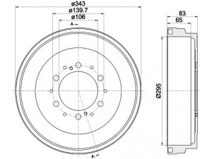 MINTEX MBD342 stabdžių būgnas 
 Stabdžių sistema -> Būgninis stabdys -> Stabdžių būgnas
4243134021