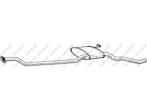 BOSAL 288-999 vidurinis duslintuvas 
 Išmetimo sistema -> Duslintuvas
5027015, 6190814