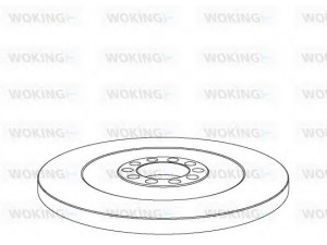 WOKING NSA1031.10 stabdžių diskas 
 Stabdžių sistema -> Diskinis stabdys -> Stabdžių diskas
4164210412