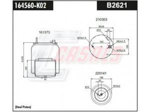 CASALS B2621 dėklas, pneumatinė pakaba
22058737