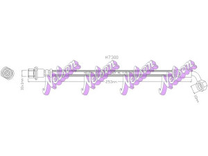 Brovex-Nelson H7300 stabdžių žarnelė 
 Stabdžių sistema -> Stabdžių žarnelės
9094702D32, 9094702F24, 9094702D32