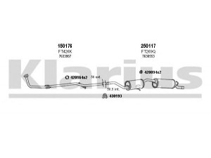 KLARIUS 330148E išmetimo sistema 
 Išmetimo sistema -> Išmetimo sistema, visa