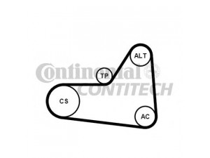 CONTITECH 6PK1070K1 V formos rumbuotas diržas, komplektas 
 Techninės priežiūros dalys -> Techninės priežiūros intervalai