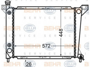HELLA 8MK 376 704-671 radiatorius, variklio aušinimas 
 Aušinimo sistema -> Radiatorius/alyvos aušintuvas -> Radiatorius/dalys
E59H 8005 BA