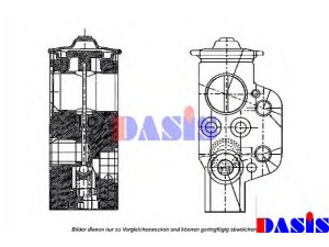 AKS DASIS 840065N išsiplėtimo vožtuvas, oro kondicionavimas 
 Oro kondicionavimas -> Vožtuvai
6Q0820679A, 6Q0820679, 6Q0820679A