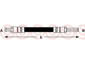 BREMBO T 86 011 stabdžių žarnelė 
 Stabdžių sistema -> Stabdžių žarnelės
83638303003, 1987481348, 171150B