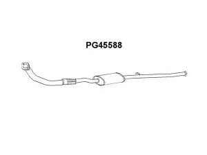 VENEPORTE PG45588 priekinis duslintuvas 
 Išmetimo sistema -> Duslintuvas
170495