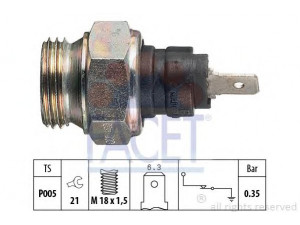 FACET 7.0034 alyvos slėgio jungiklis 
 Variklis -> Variklio elektra
77 00 717 982, 77 00 752 360, 77 01 349 794