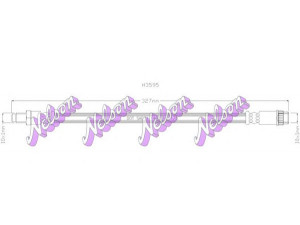 Brovex-Nelson H3595 stabdžių žarnelė 
 Stabdžių sistema -> Stabdžių žarnelės
7700308909, 7701069538, 7704003913