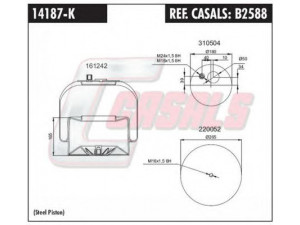 CASALS B2588 dėklas, pneumatinė pakaba
A9423202621, A9423207221