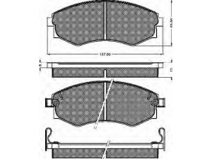 BSF 10126 stabdžių trinkelių rinkinys, diskinis stabdys 
 Techninės priežiūros dalys -> Papildomas remontas
410603C490, 4106048R91, 5810128A00