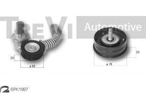 TREVI AUTOMOTIVE KA1165 V formos rumbuotas diržas, komplektas 
 Techninės priežiūros dalys -> Techninės priežiūros intervalai
5750PS