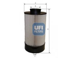 UFI 26.072.00 kuro filtras 
 Techninės priežiūros dalys -> Papildomas remontas
500055340, 504170771
