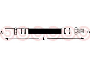BREMBO T 41 003 stabdžių žarnelė 
 Stabdžių sistema -> Stabdžių žarnelės
21083506060, 24512703053, 14942