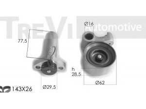 TREVI AUTOMOTIVE KD1338 paskirstymo diržo komplektas 
 Techninės priežiūros dalys -> Papildomas remontas