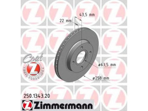 ZIMMERMANN 250.1343.20 stabdžių diskas 
 Dviratė transporto priemonės -> Stabdžių sistema -> Stabdžių diskai / priedai
1 148 202, 1 320 585, 1 323 620
