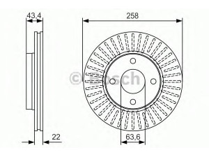 BOSCH 0 986 479 R64 stabdžių diskas 
 Dviratė transporto priemonės -> Stabdžių sistema -> Stabdžių diskai / priedai
1148202, 1320585, 1323620, 1373771