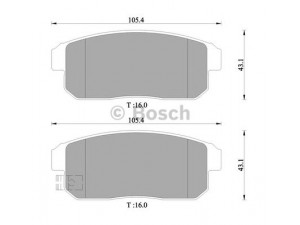 BOSCH 0 986 505 407 stabdžių trinkelių rinkinys, diskinis stabdys 
 Techninės priežiūros dalys -> Papildomas remontas
44060 4U010, 44060 AU090, 44060 AU091