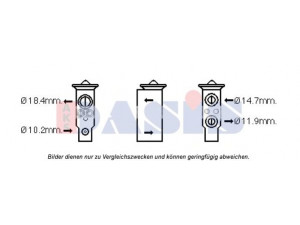 AKS DASIS 840265N išsiplėtimo vožtuvas, oro kondicionavimas 
 Oro kondicionavimas -> Vožtuvai
922001U60A