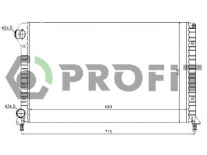 PROFIT PR 2210A3 radiatorius, variklio aušinimas 
 Aušinimo sistema -> Radiatorius/alyvos aušintuvas -> Radiatorius/dalys