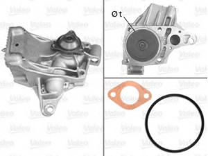 VALEO 506783 vandens siurblys 
 Aušinimo sistema -> Vandens siurblys/tarpiklis -> Vandens siurblys
4501293, 7701470879, 4501293293