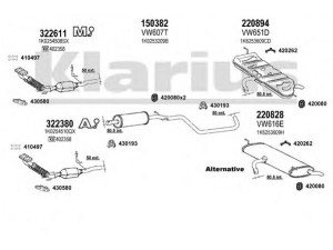 KLARIUS 931189E išmetimo sistema 
 Išmetimo sistema -> Išmetimo sistema, visa