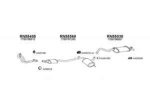 VENEPORTE 550240 išmetimo sistema