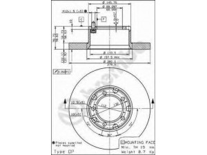 BRECO BS 7532 stabdžių diskas 
 Dviratė transporto priemonės -> Stabdžių sistema -> Stabdžių diskai / priedai
6014200172, 6014200372, 6014210312