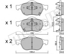 METELLI 22-0448-0 stabdžių trinkelių rinkinys, diskinis stabdys 
 Techninės priežiūros dalys -> Papildomas remontas
04465-05050, 04465-05070, 04465-05080