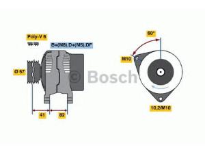 BOSCH 0 123 520 019 kintamosios srovės generatorius 
 Elektros įranga -> Kint. sr. generatorius/dalys -> Kintamosios srovės generatorius
077 903 015 K, 077 903 015 K, 077 903 015 L