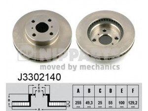 NIPPARTS J3302140 stabdžių diskas 
 Dviratė transporto priemonės -> Stabdžių sistema -> Stabdžių diskai / priedai
43512-47020