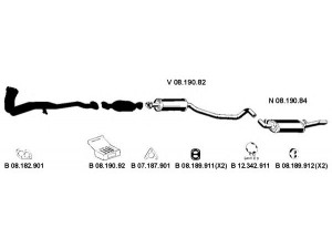 EBERSPÄCHER 082258 išmetimo sistema 
 Išmetimo sistema -> Išmetimo sistema, visa