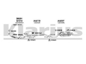 KLARIUS 790183U išmetimo sistema 
 Išmetimo sistema -> Išmetimo sistema, visa
