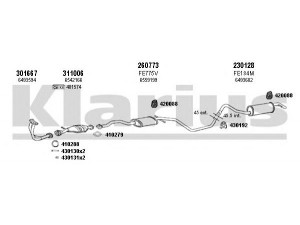KLARIUS 360846E išmetimo sistema 
 Išmetimo sistema -> Išmetimo sistema, visa