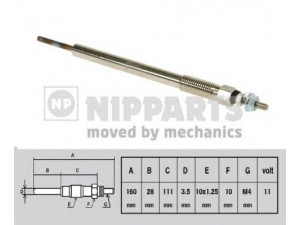 NIPPARTS J5712024 kaitinimo žvakė 
 Kibirkšties / kaitinamasis uždegimas -> Kaitinimo kaištis
19850-0R020, 19850-26020, 19850-26022