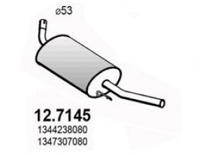 ASSO 12.7145 galinis duslintuvas 
 Išmetimo sistema -> Duslintuvas
1337334080, 1337336080, 1344237080