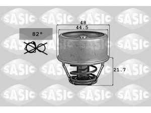 SASIC 3371351 termostatas, aušinimo skystis 
 Aušinimo sistema -> Termostatas/tarpiklis -> Thermostat
133735