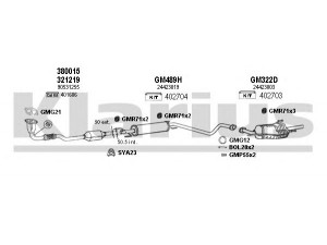 KLARIUS 391293U išmetimo sistema 
 Išmetimo sistema -> Išmetimo sistema, visa