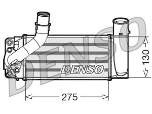 DENSO DIT50007 tarpinis suslėgto oro aušintuvas, kompresorius 
 Variklis -> Oro tiekimas -> Įkrovos agregatas (turbo/superįkrova) -> Tarpinis suslėgto oro aušintuvas
179000N040