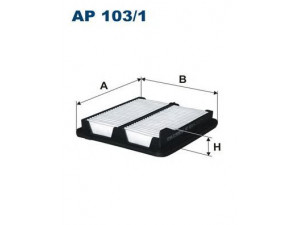 FILTRON AP103/1 oro filtras 
 Techninės priežiūros dalys -> Techninės priežiūros intervalai
17220RMX000