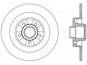 OPEN PARTS BDA2507.10 stabdžių diskas 
 Stabdžių sistema -> Diskinis stabdys -> Stabdžių diskas
8200244108, 8200649353