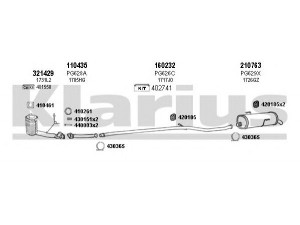 KLARIUS 630677E išmetimo sistema