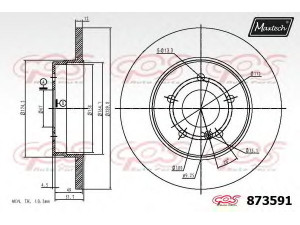 MAXTECH 873591.6880 stabdžių diskas 
 Stabdžių sistema -> Diskinis stabdys -> Stabdžių diskas
210 423 05 12