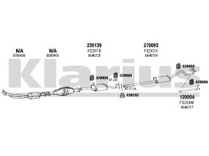 KLARIUS 361111E išmetimo sistema 
 Išmetimo sistema -> Išmetimo sistema, visa
